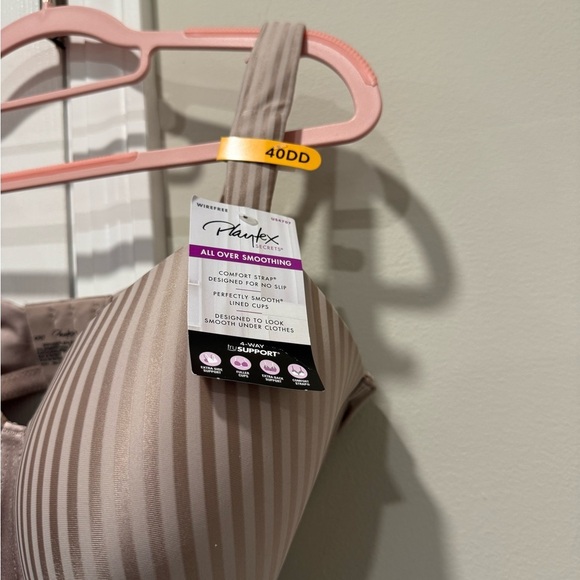 Playtex Wireless Bra Perfectly Smooth Full-Coverage T-Shirt Bra, Full Figures - Picture 8 of 11